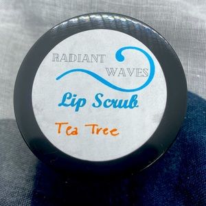 *CLEARANCE* One 1oz handcrafted Radiant Waves tea tree lip scrub